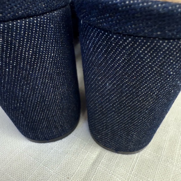 Comfort 1946 Trendy Denim Open-Toe Block Heel Sandals/Mules Size 8 - Picture 11 of 16